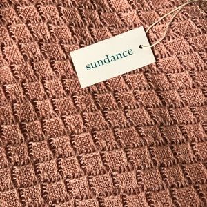 Aura sweet sweater in rose by Sundance linen